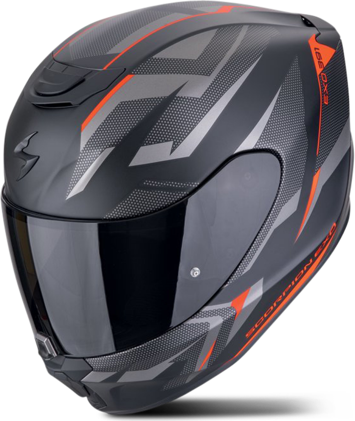 Åpningshjelm Scorpion EXO-391 Mattsvart/rødXL