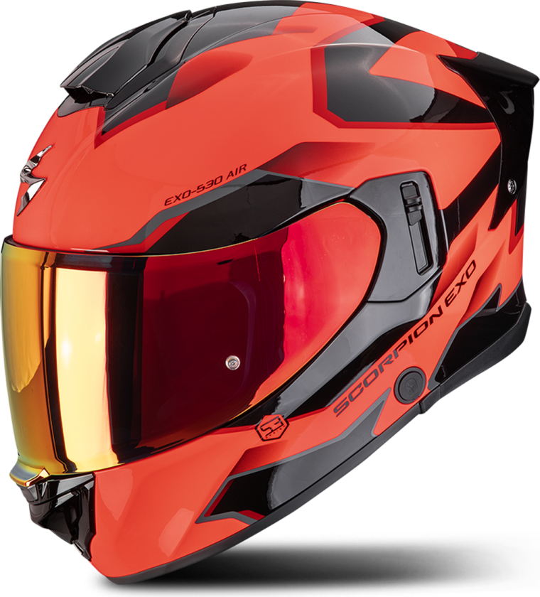 Helhjelm Scorpion EXO-530 Air Clip Rød/SvartXL
