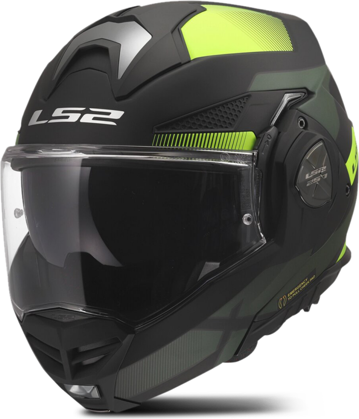 Åpningshjelm LS2 FF901 Advant X Nova Svart Hi-vis gulXS