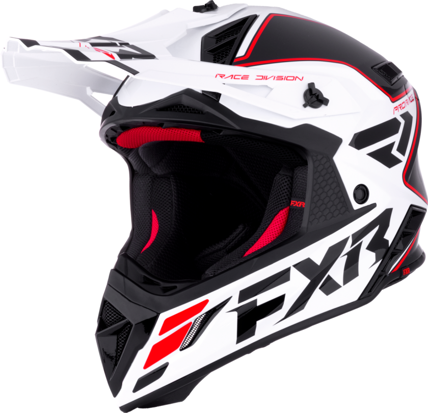 Crosshjelm FXR Helium 26 Rød/hvit/svartXL