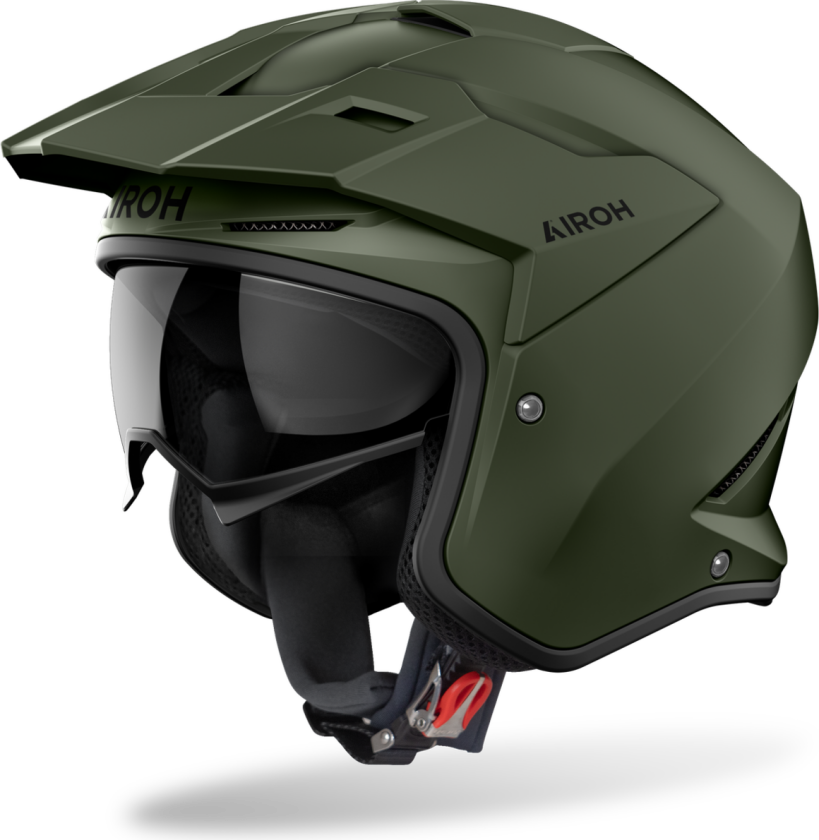 Halvhjelm Airoh Kombakt Military Green MattS