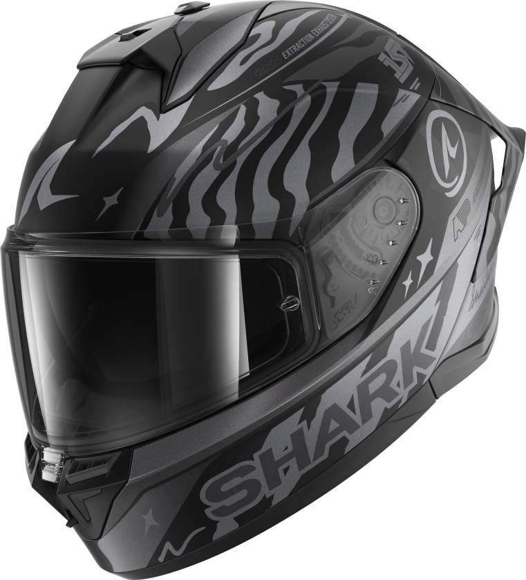 Helhjelm Shark Skwal Cup Speed-Fancy Svart/Antrasitt/SilverXL