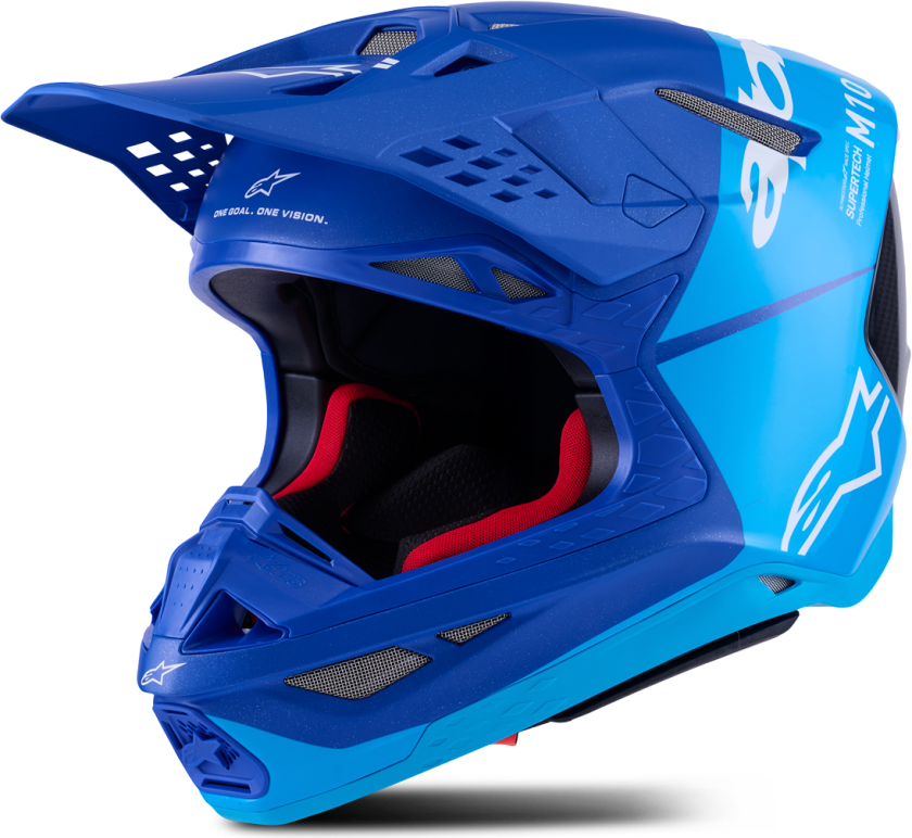 Crosshjelm Alpinestars Supertech S-M10 Flood CRB M&G Blå/SvartXXL