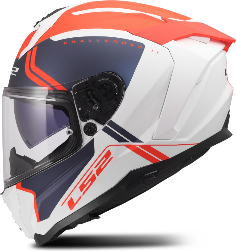 Helhjelm LS2 FF817 Challenger II Nitro Hvit/Blå/RødXXS