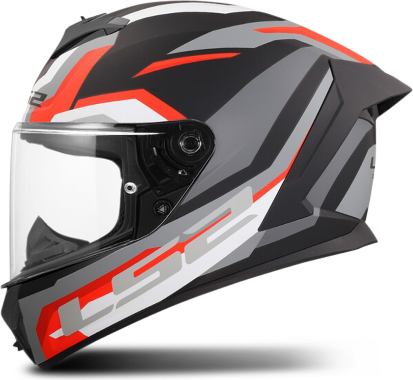 Helhjelm LS2 FF820 Rapid III Hyper Svart/RødM