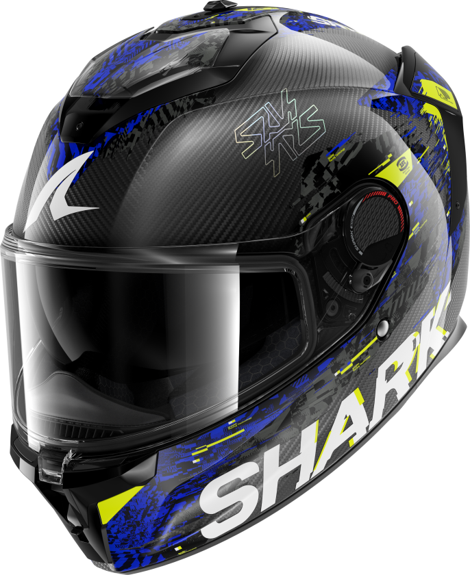 Helhjelm Shark Spartan GT Pro Carbon Speed-Vib Antrasitt/BlåXL