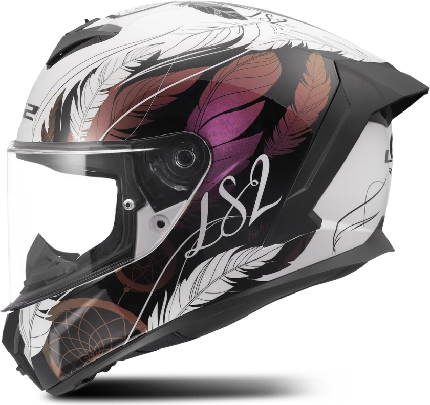 Helhjelm LS2 FF820 Rapid III Boho Hvit/Svart/RosaM
