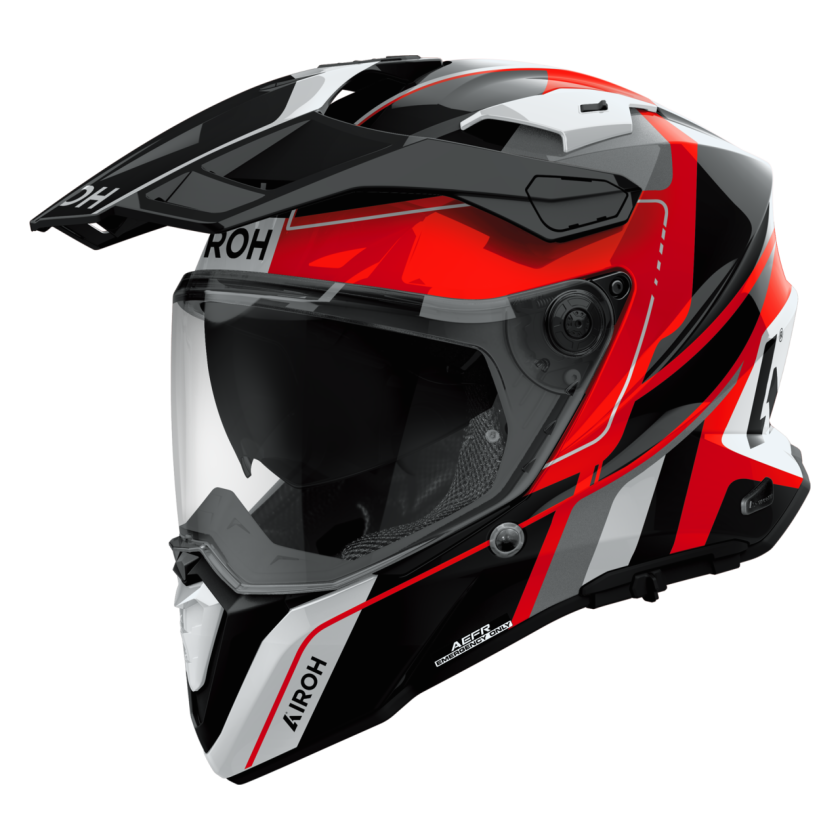 Adventurehjelm Airoh Commander 2 Rød blankXL