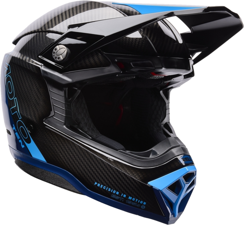 Crosshjelm BELL Moto-10 Spherical Strike BlueL
