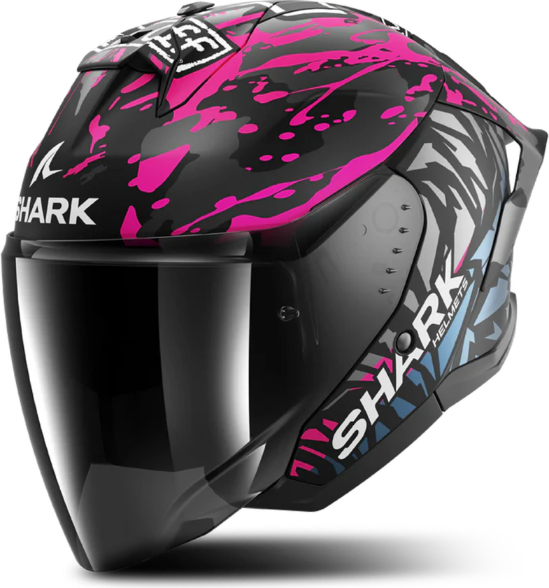 Halvhjelm Shark Jet Cup Replica Redding Svart/LillaS