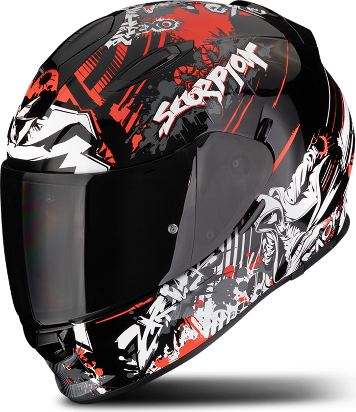Helhjelm Scorpion EXO-491 Spector Svart/RødXL