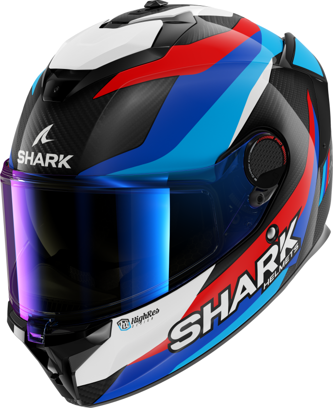 Helhjelm Shark Spartan GT Pro Carbon Speed-Vib Blå/RødXS