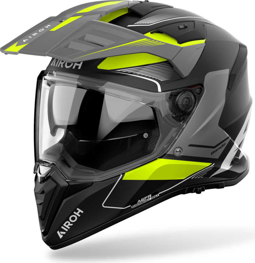 Adventurehjelm Airoh Bandit Gul mattM