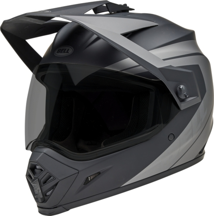 Adventurehjelm BELL Cross-9 Adv Mips Blackout Matt Svart/GråL