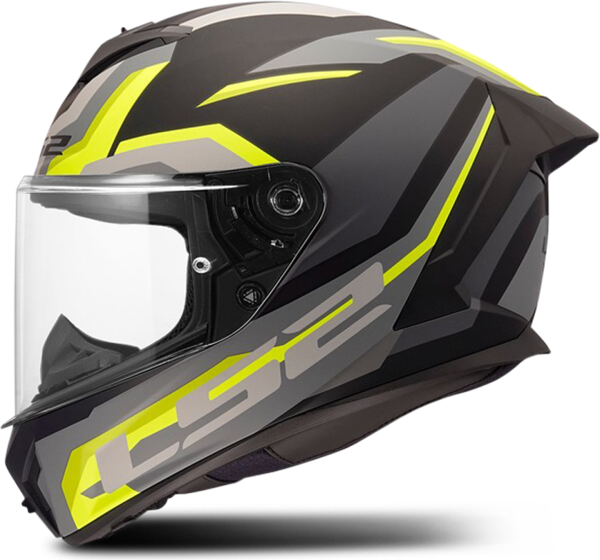 Helhjelm LS2 FF820 Rapid III Hyper Svart Hi-vis gulL