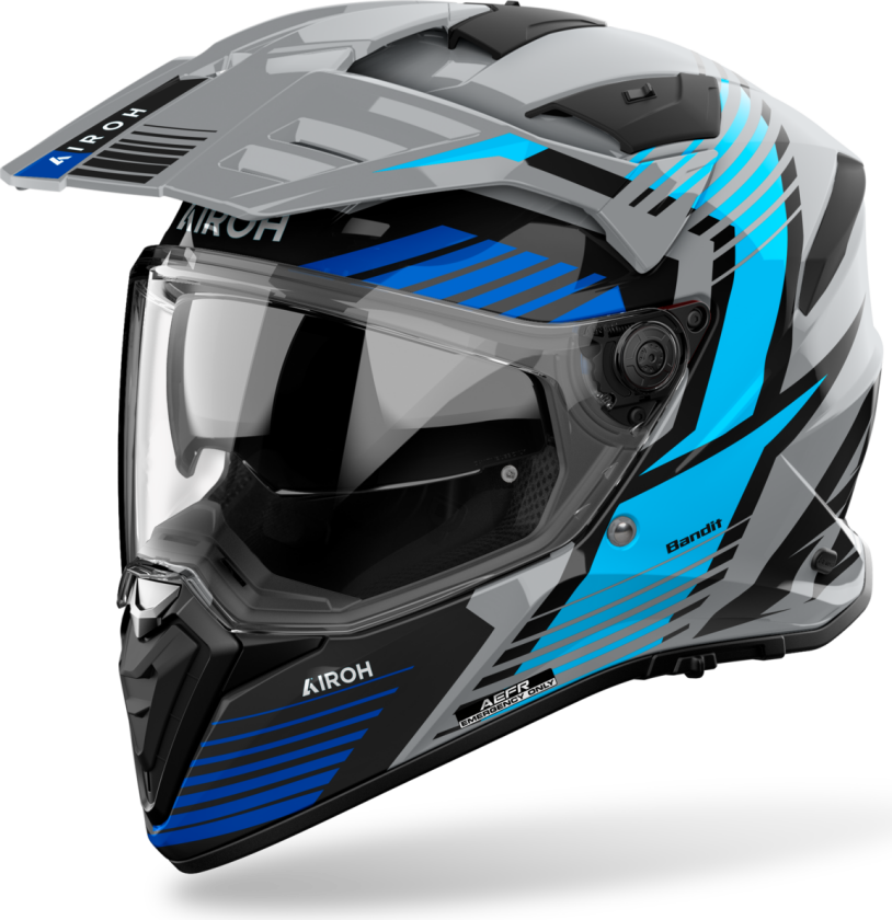 Adventurehjelm Airoh Bandit Blank glansXXL