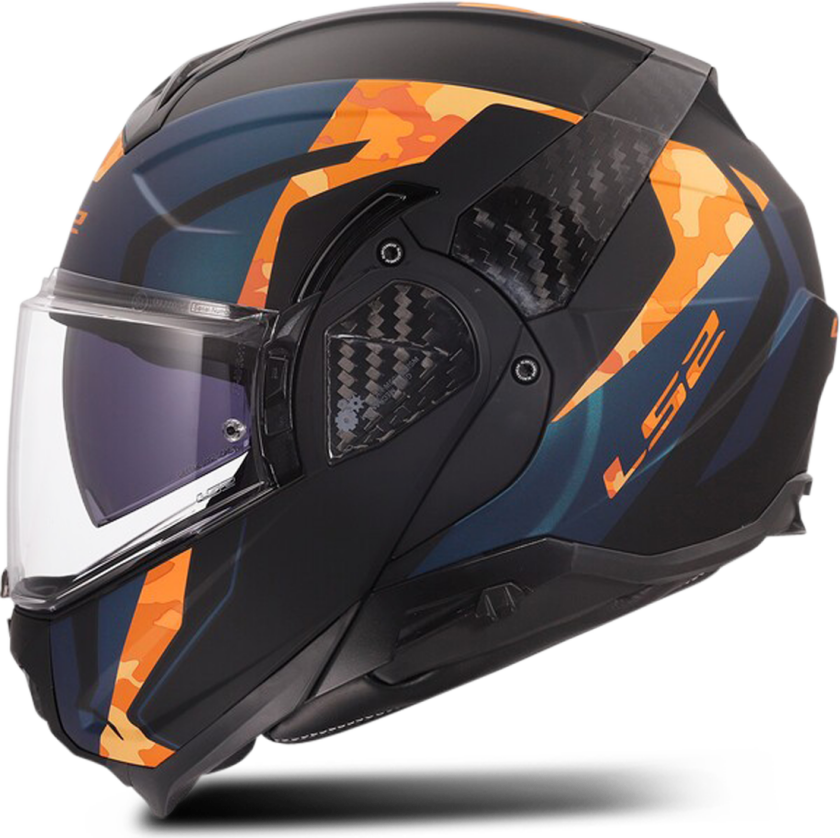 Åpningshjelm LS2 FF910 Advant II Glide Svart/oransjeS