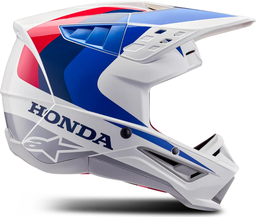 Crosshjelm Alpinestars Honda S-M5 Hvit/Blå/RødXS