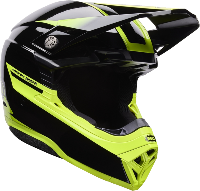 Crosshjelm BELL Moto-10 Mips Fade svart/gulXL
