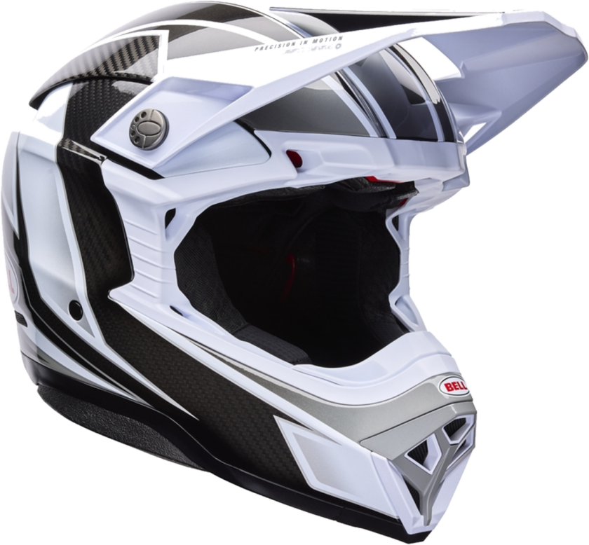 Crosshjelm BELL Moto-10 Mips Hvit/Svart/GråS