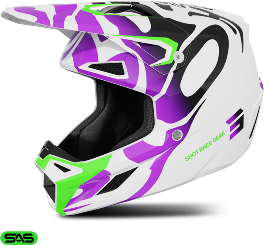 Crosshjelm Shot Speed Atomic Lilla blankS