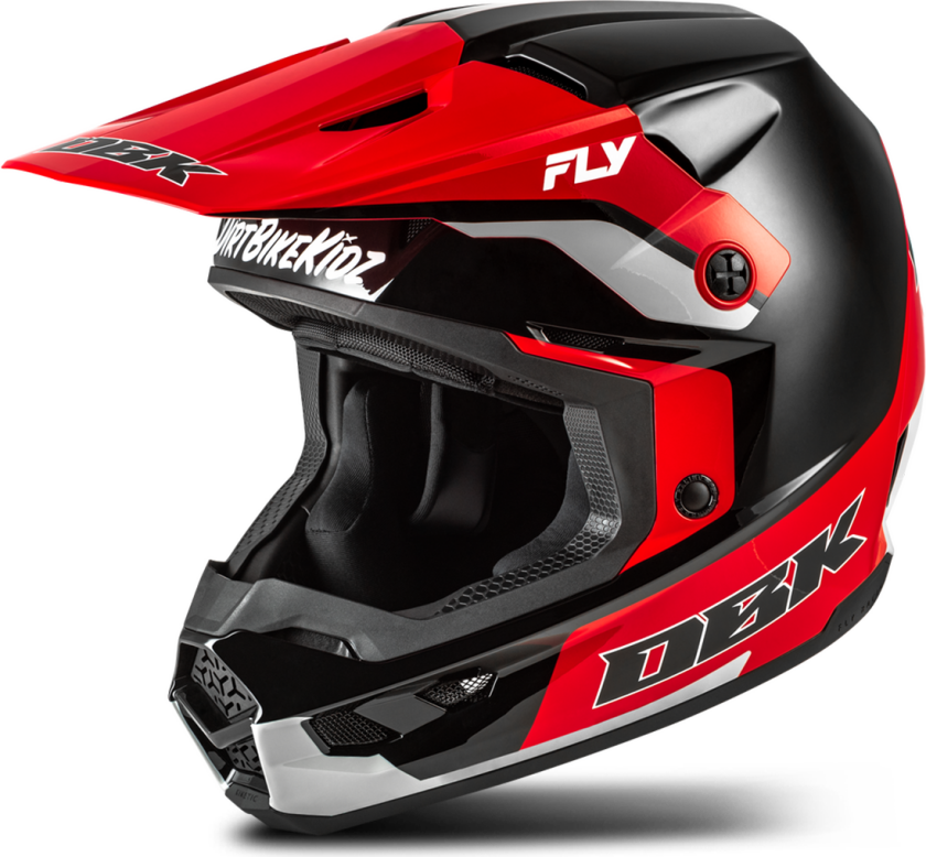 Crosshjelm FLY Racing Kinetic DBK V26 Svart/Rød/GråXL