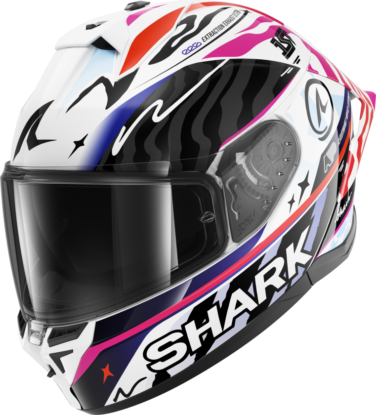 Helhjelm Shark Skwal Cup Speed-Fancy Hvit/Svart/OransjeM