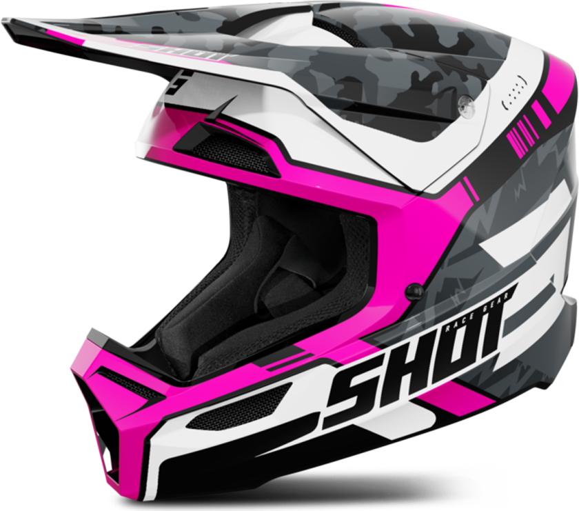 Crosshjelm Shot Furious Rosa glansetXL