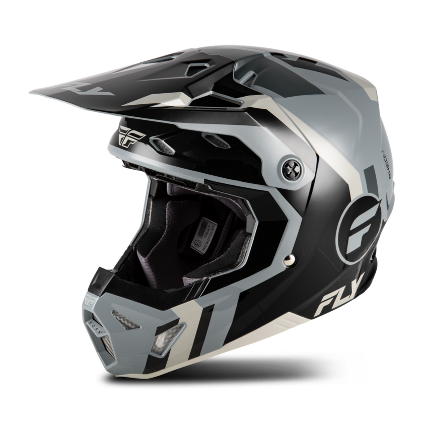 Crosshjelm FLY Racing Formula CP Seal V26 Svart/Grå/Lys gråM