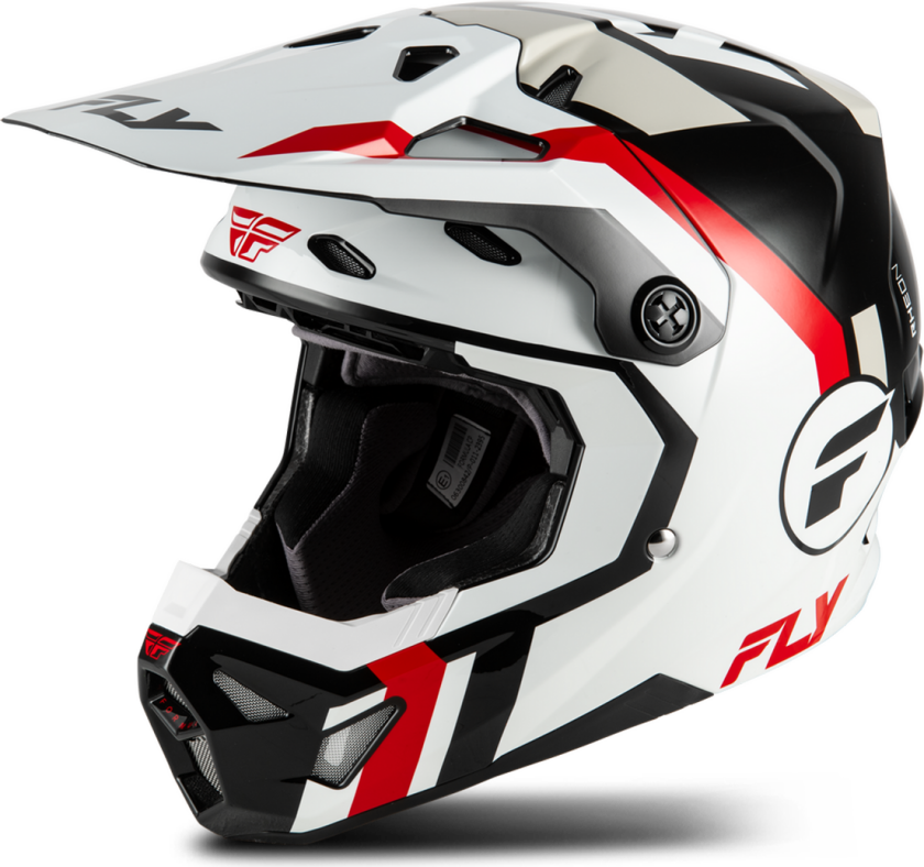 Crosshjelm FLY Racing Formula CP Seal V26 Hvit/Svart/RødXL