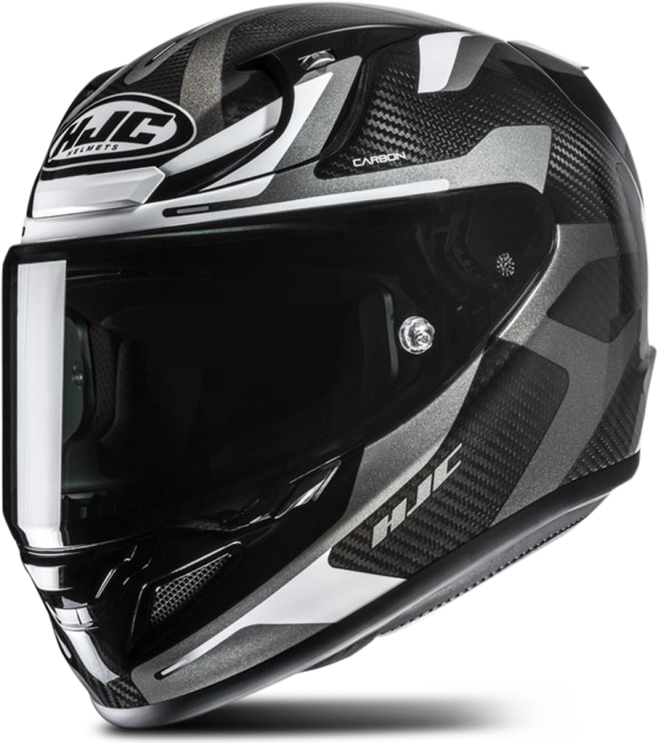 Helhjelm HJC RPHA 12 Carbon Xentra Svart/Hvit/GråM