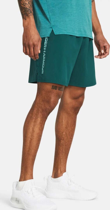 Men's UA Tech Woven Wordmark Shorts Blue XXL, Blue