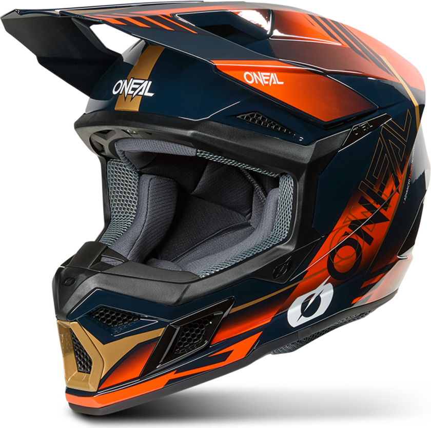 Crosshjelm O'Neal 3Srs Haze Blå/Oransje/GullXXL