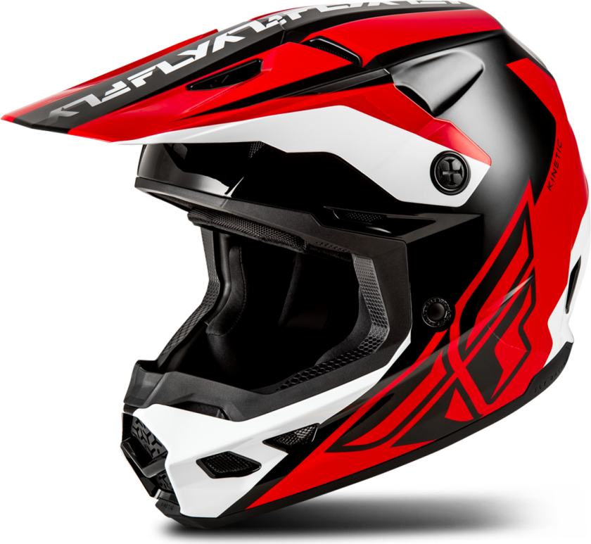 Crosshjelm FLY Racing Kinetic Crest V26 Rød/svart/hvitS