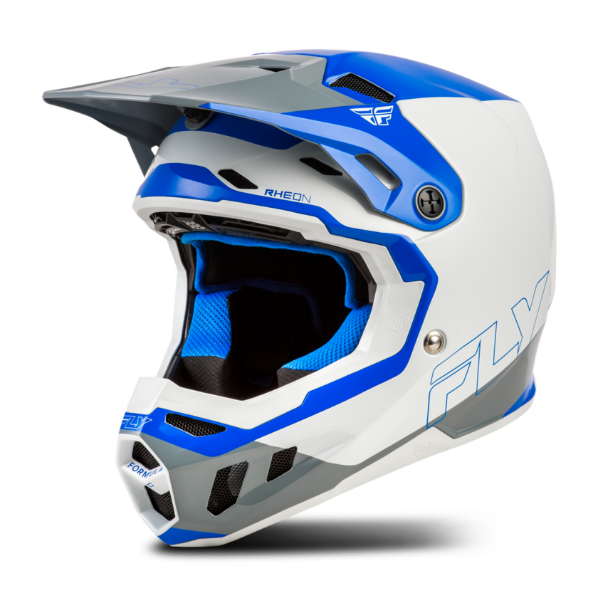 Crosshjelm FLY Racing Formula CC Glide V26 Blå/Lys Grå/GråXL