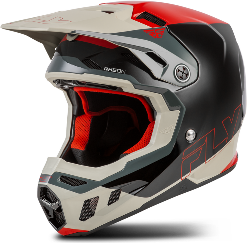 Crosshjelm FLY Racing Formula CC Glide V26 Svart/Rød/GråXL