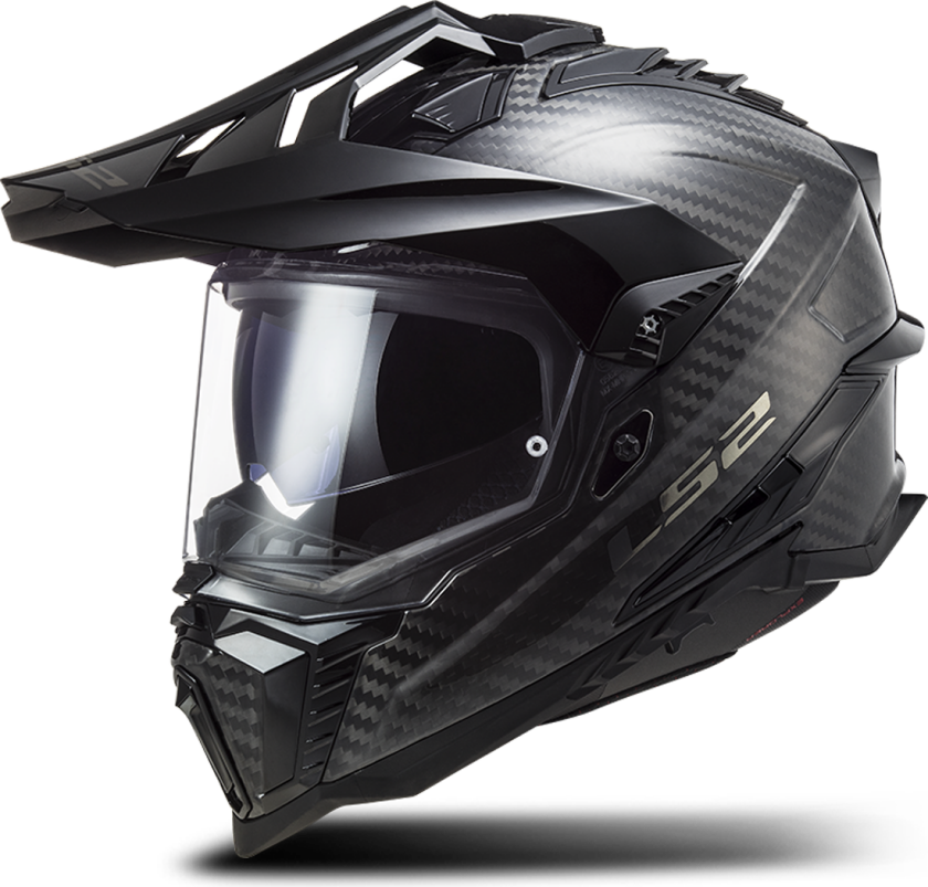 Adventurehjelm LS2 MX701 C EXPLORER Blankt karbonS