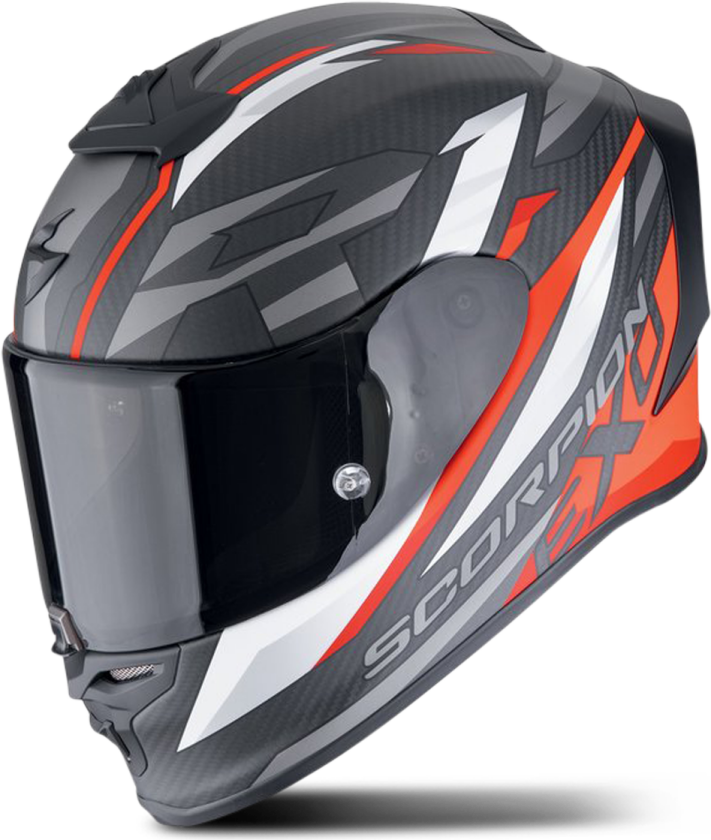 Helhjelm Scorpion EXO-R1 EVO Karbon Air Runner Mattsvart/rødXS