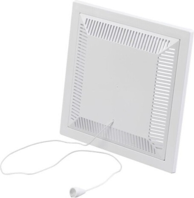 Klaffventil åpen modell - 150x150 mm, hvit