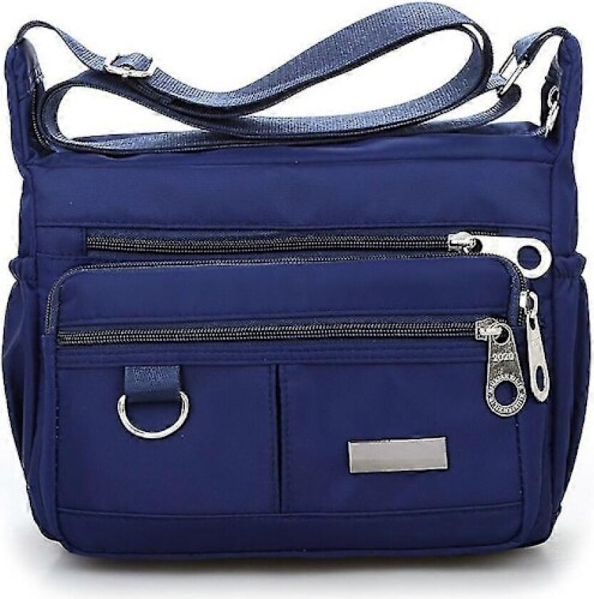 Vanntett Messenger Cross Body Veske for Kvinner, Skuldervesker med flere lommer, Reisevesker for ferie