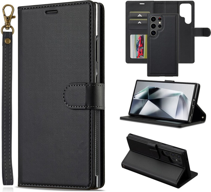 Nordic Covers Samsung Galaxy S25 Ultra Etui med avtakbart MagSafe-deksel Raven Black