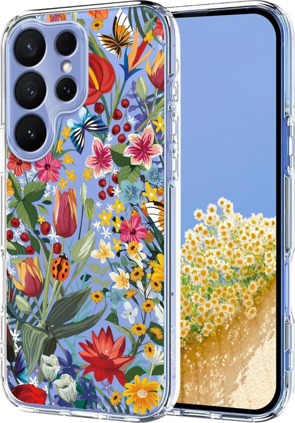 Samsung Galaxy S26 Ultra EIDERWOOD Fleksibel Plast Deksel m. Mønster - Gjennomsiktig / Blomster