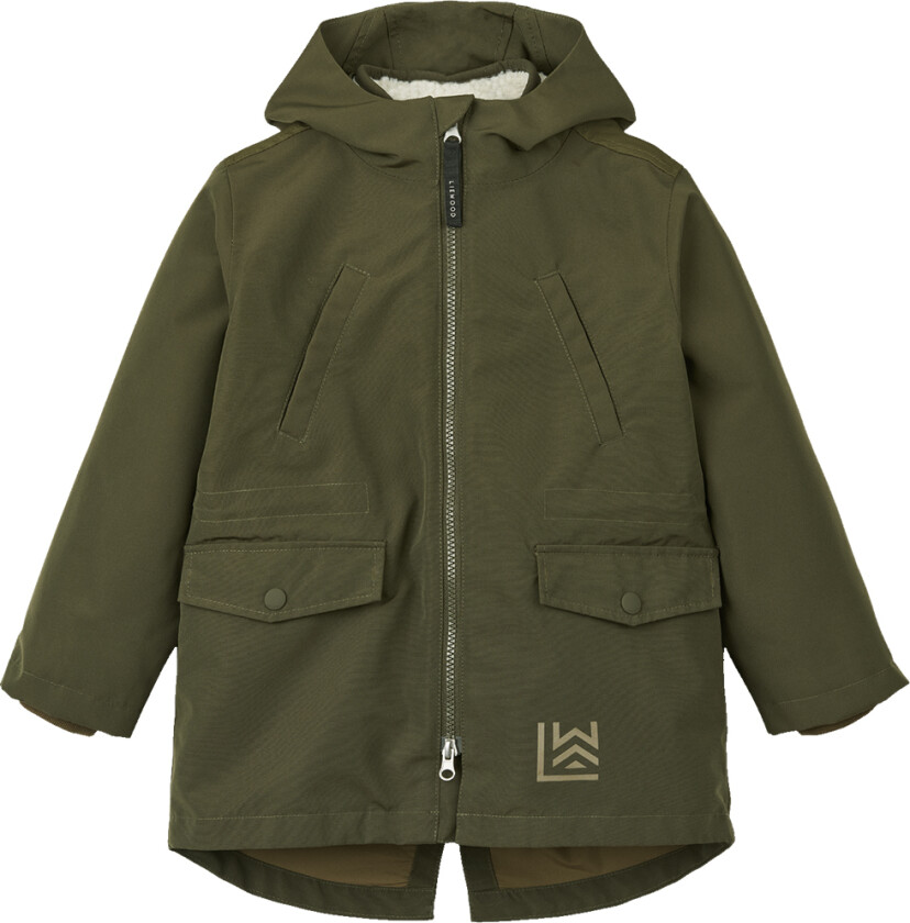 3i1-Jakke - Tømmer - Army Brown Mix - - 6 år (116) - Vinterjakke
