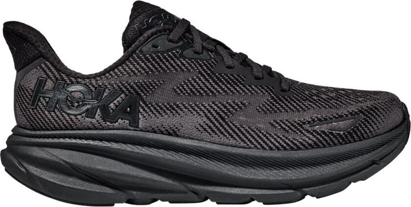 Clifton 9 W Løpesko Black/Black, USL 11