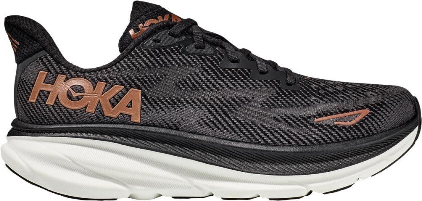 Clifton 9 Wide W Løpesko Black/Copper, USL 11
