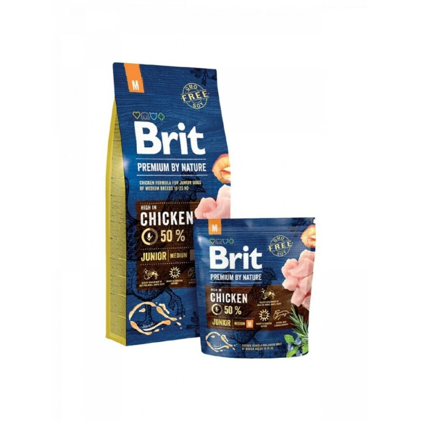Brit Premium By Nature Dog Junior Medium Chicken (3 kg)