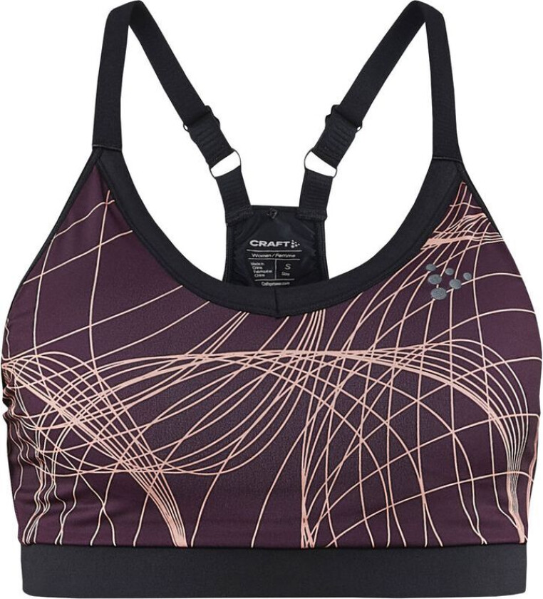 Motion Bra Undertøy Burgundy/Bleikur, S