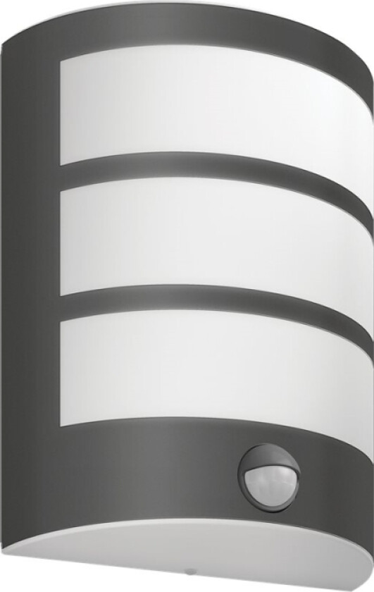 Python - Vegglampe - LED - 6 W - kjølilg hvitt lys - 4000 K - antrasitt