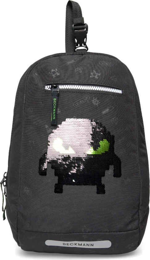 Gym-/Hiking Backpack, Pixel - Black - ONE SIZE