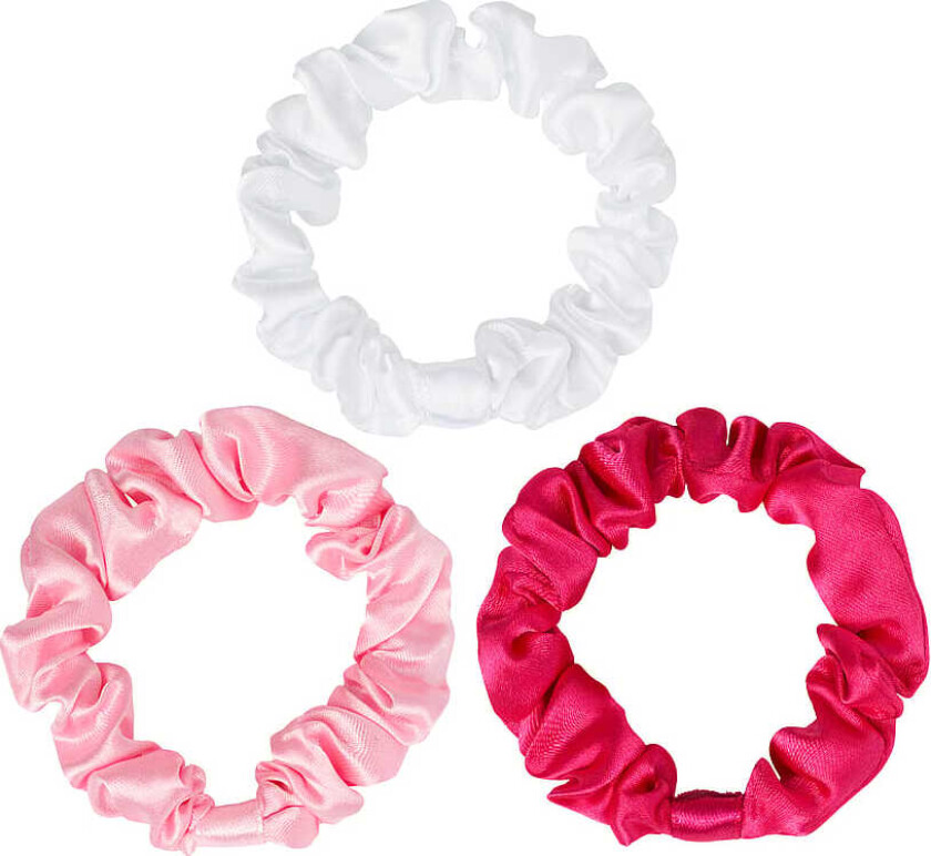Slim Scrunchie Pink and White Mix 3 Pack